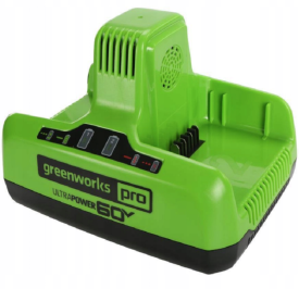 GreenWorks G60X2UC6 - Ładowarka dwuportowa 60V / 6A