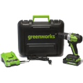 GreenWorks GD24DD35K2 - Akumulatorowa wiertarko-wkrętarka 24 V