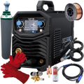 Spartus EasyMIG 215  - Spawarka + Pełna butla do spawania CO2 8L + Reduktor CO2/Ar + Drut do stali 0.8mm 5 kg + Rękawice spawalnicze + MIG spray + 3x Końcówka prądowa do stali + Dysza gazowa