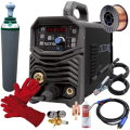 Spartus EasyMIG 210S - Spawarka + Pełna butla do spawania CO2 8L + Reduktor CO2/Ar + Drut do stali 0.8mm 5 kg + Rękawice spawalnicze + MIG spray + 3x Końcówka prądowa do stali + Dysza gazowa
