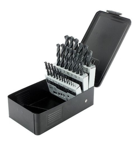 ABRABORO AB00251085 - Zestaw wierteł do metalu HSS-R DIN 338 1 - 13 mm - 25 elementów