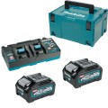 MAKITA 191U00-8 - Zestaw zasilający 40V - 2x akumulator 4.0 Ah +  ładowarka dwuportowa DC40RB
