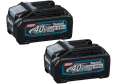 MAKITA 191U28-6 - Zestaw zasilający 40V - 2x akumulator 4.0 Ah + ładowarka dwuportowa DC40RB