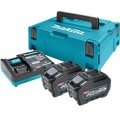 MAKITA 191V35-5 - Zestaw zasilający 40V - 2x akumulator 5.0 Ah + ładowarka dwuportowa DC40RA