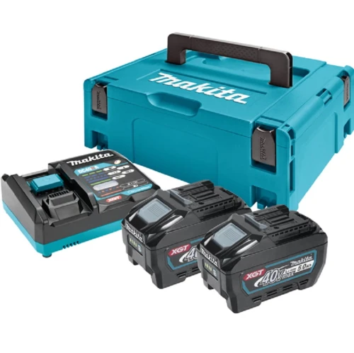MAKITA 191V35-5 - Zestaw zasilający 40V - 2x akumulator 5.0 Ah + ładowarka dwuportowa DC40RA