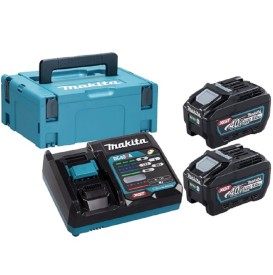 MAKITA 191V35-5 - Zestaw zasilający 40V - 2x akumulator 5.0 Ah + ładowarka dwuportowa DC40RA