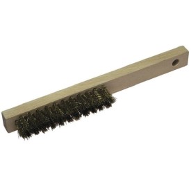 Wolfcraft WF2724000 - Szczotka ręczna z drutu mosiężnego - 4-rzędowa