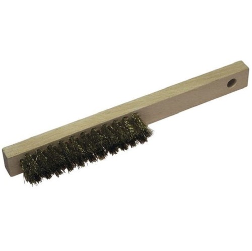 Wolfcraft WF2724000 - Szczotka ręczna z drutu mosiężnego - 4-rzędowa