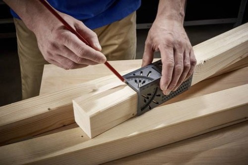 Wolfcraft WF5208000 - Kątownik stolarski japoński 3D
