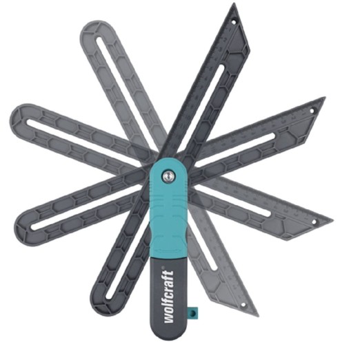 Wolfcraft WF6958000 - Kątownik Laminat z funkcją wyznaczania linii równoległych