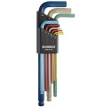 BONDHUS BO69499 - Zestaw kluczy imbusowych z długim ramieniem 1.5 - 10 mm