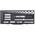 Proxxon PR23000 - Zestaw kluczy nasadowych 1/2'' - 29 elementów