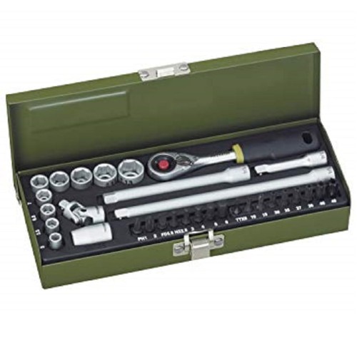Proxxon PR23078 - Zestaw kluczy nasadowych 1/4'' - 32 elementy
