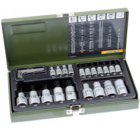 Proxxon PR23102 - Zestaw kluczy gwiazdkowych Torx - 24 elementy