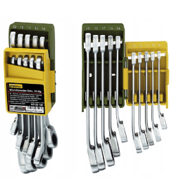 Proxxon PR23126 - Zestaw kluczy MicroSpeeder z przełącznikiem w składanym uchwycie - 10 elementów 8 - 19 MM