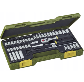 Proxxon PR23280 - Zestaw mechaniki precyzyjnej z grzechotką 1/4'' - 50 elementów