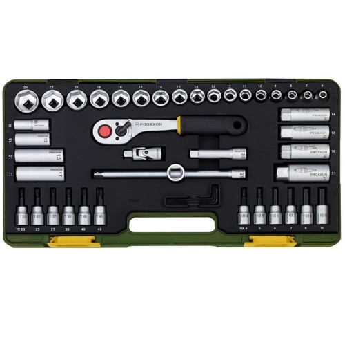 Proxxon PR23282- Zestaw kluczy nasadowych 3/8'' - 47 elementów