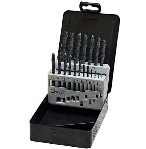 ABRABORO AB00191085 - Zestaw wierteł do metalu HSS-R DIN 338 - 1 - 10 mm - 19 elementów