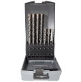 ABRABORO AB16990444 - Zestaw wierteł do betonu 4-ostrzowe SDS-Plus (od fi 6 do fi 12)