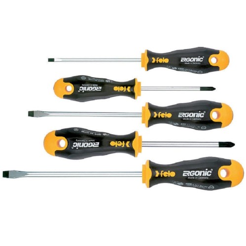 FELO FL40095118 - Zestaw 5 wkrętaków Ergonic seria 400
