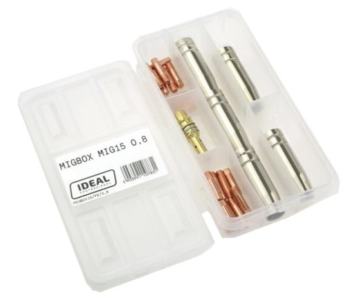 IDEAL MIGBOX15/AL/0.8 - Zestaw części do uchwytu MB15 do aluminium