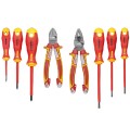 FELO FL41398517 - Zestaw wkrętaków + szczypce + kombinerki Ergonic VDE
