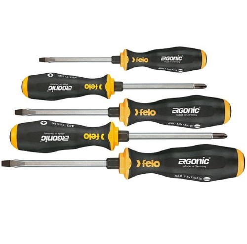 FELO FL45095248 - Zestaw 5 wkrętaków Ergonic do pobijania