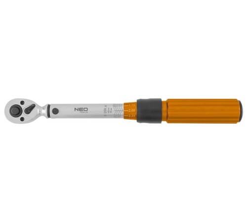 Neo Tools 08-821 - Klucz dynamometryczny dwukierunkowy 1/4'' + nasadki