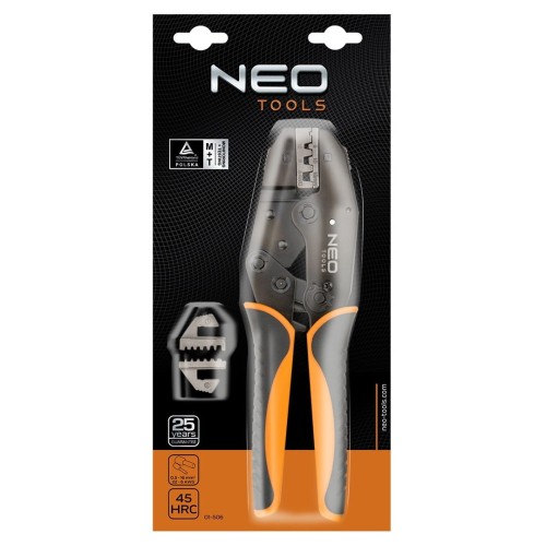 Neo Tools 01-506 - SZCZYPCE DO ZACISKANIA KOŃCÓWEK TULEJKOWYCH 0.5-16 MM2 (22-6 AWG)