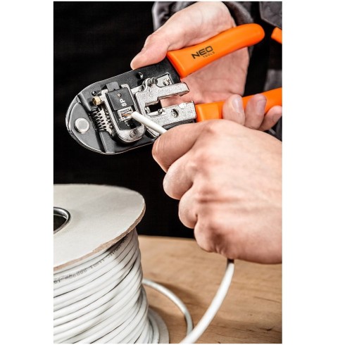 Neo Tools 01-501 - SZCZYPCE DO KOŃCÓWEK TELEFONICZNYCH 4P/6P/8P