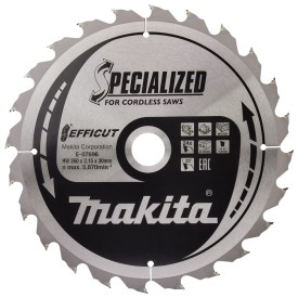 Makita E-07696 - Tarcza tnąca do drewna Efficut 260x30x24z