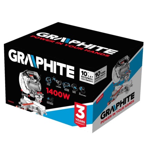 Graphite 59G800 - Piła ukośna z posuwem 185 mm
