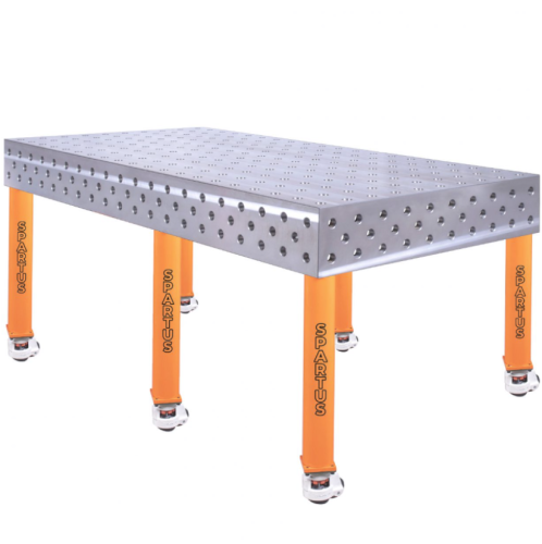 Spartus SP28W-24-12-620M - Stół spawalniczy Hermes 3D z kółkami - 2400 x 1200 x 200 mm