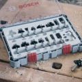 Bosch 2607017471 - Zestaw frezów z trzpieniem 6 mm - 15 elementów
