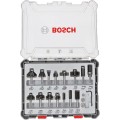Bosch 2607017472 - Zestaw frezów z trzpieniem 8 mm - 15 elementów