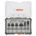 Bosch 2607017469 - Zestaw frezów do krawędzi z trzpieniem 8 mm - 6 elementów