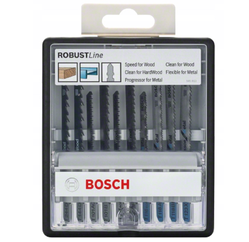 Bosch 2607010542 - Brzeszczoty do drewna/ metalu typ T - 10 szt