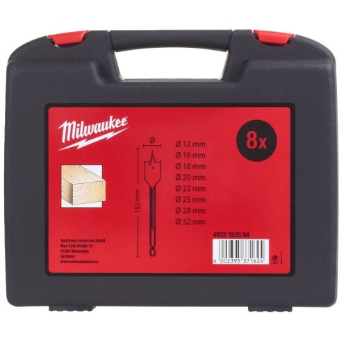 Milwaukee 4932352504 - Zestaw wierteł piórkowych HEX - 8 szt.
