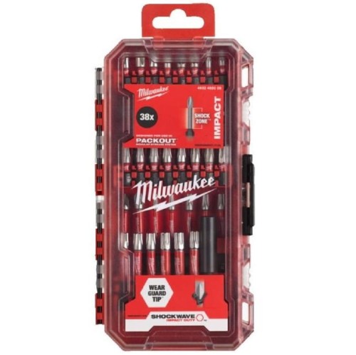 Milwaukee 4932492009 - Zestaw bitów udarowych SHOCKWAVE IMPACT DUTY - 38 elementów
