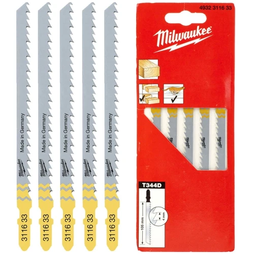 Milwaukee 4932254071 - Brzeszczoty T111C drewno PCV 75mm 5szt