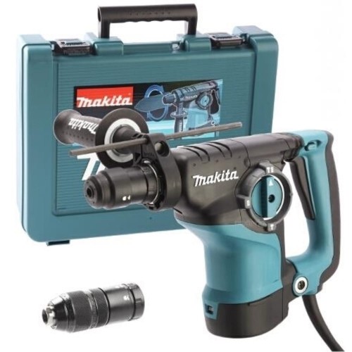 MAKITA HR2811FT - Młotowiertarka 3-funkcyjna + dodatkowa głowica