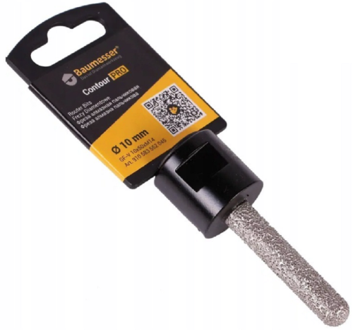 Baumesser 910583552045 - Frez konturowy do gresu i ceramiki GF-V 10 x 50 x M14 Contour PRO