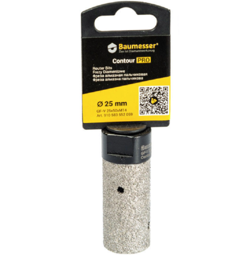 Baumesser 910583552059 - Frez konturowy do gresu i ceramiki GF-V 25 x 50 x M14 Contour PRO