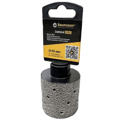 Baumesser 910583552174 - Frez konturowy do gresu i ceramiki GF-V 50 x 50 x M14 Contour PRO