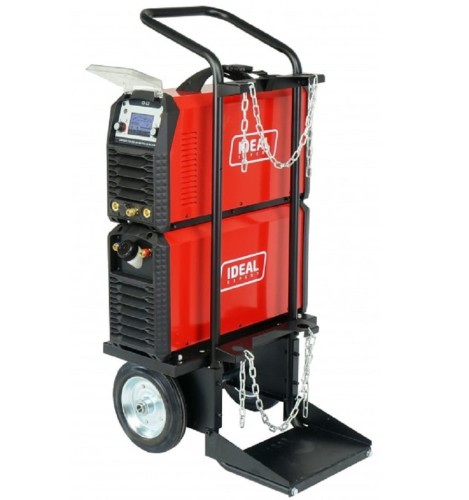 IDEAL EXPERT TIG 220 AC/DC PULSE W LCD - Spawarka inwertorowa TIG + chłodnica + wózek