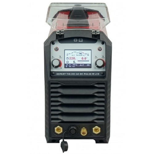 IDEAL EXPERT TIG 220 AC/DC PULSE W LCD - Spawarka inwertorowa TIG + chłodnica + wózek