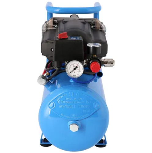 AirPress LMO 15-210 - Wyciszony kompresor bezolejowy dwutłokowy 15 L
