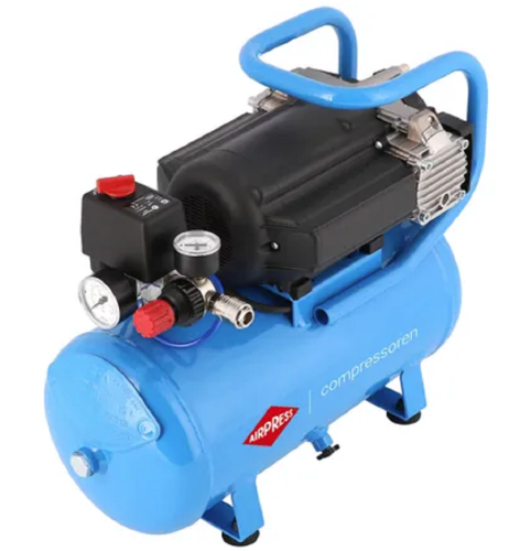 AirPress LMO 15-210 - Wyciszony kompresor bezolejowy dwutłokowy 15 L