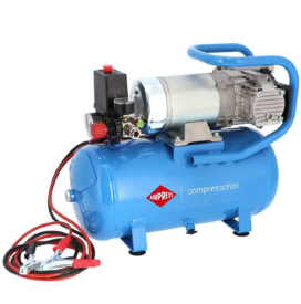AirPress DC 24-225/15  - Cichy kompresor bezolejowy dwutłokowy 24 V / 15 L