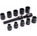 Airpress 45349 - Zestaw nasadek udarowych 1/2" - 12 szt